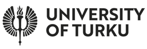 The logo of University of Turku and text "University of Turku".