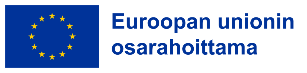 EU-lippu ja teksti "Euroopan unionin osarahoittama".